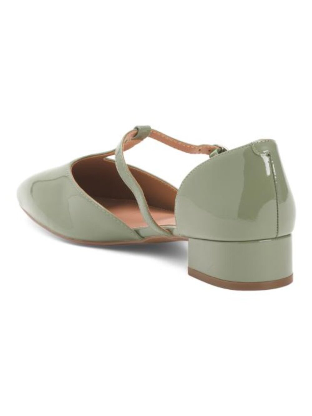 LINEA PAOLO Patent Leather Coralee T-strap Pumps - Picture 2 of 3